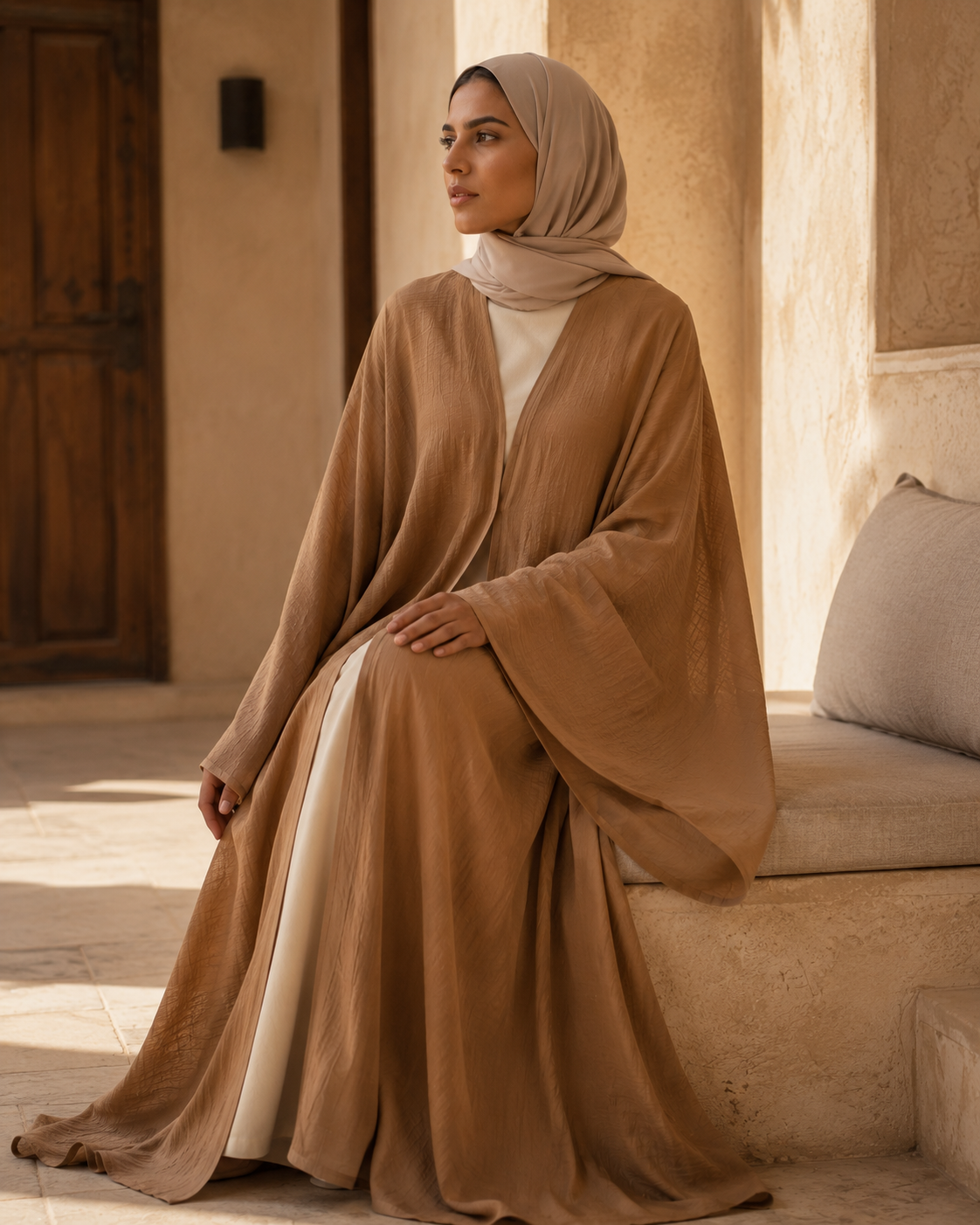 The Saba — Wide-Sleeve Kimono Abaya