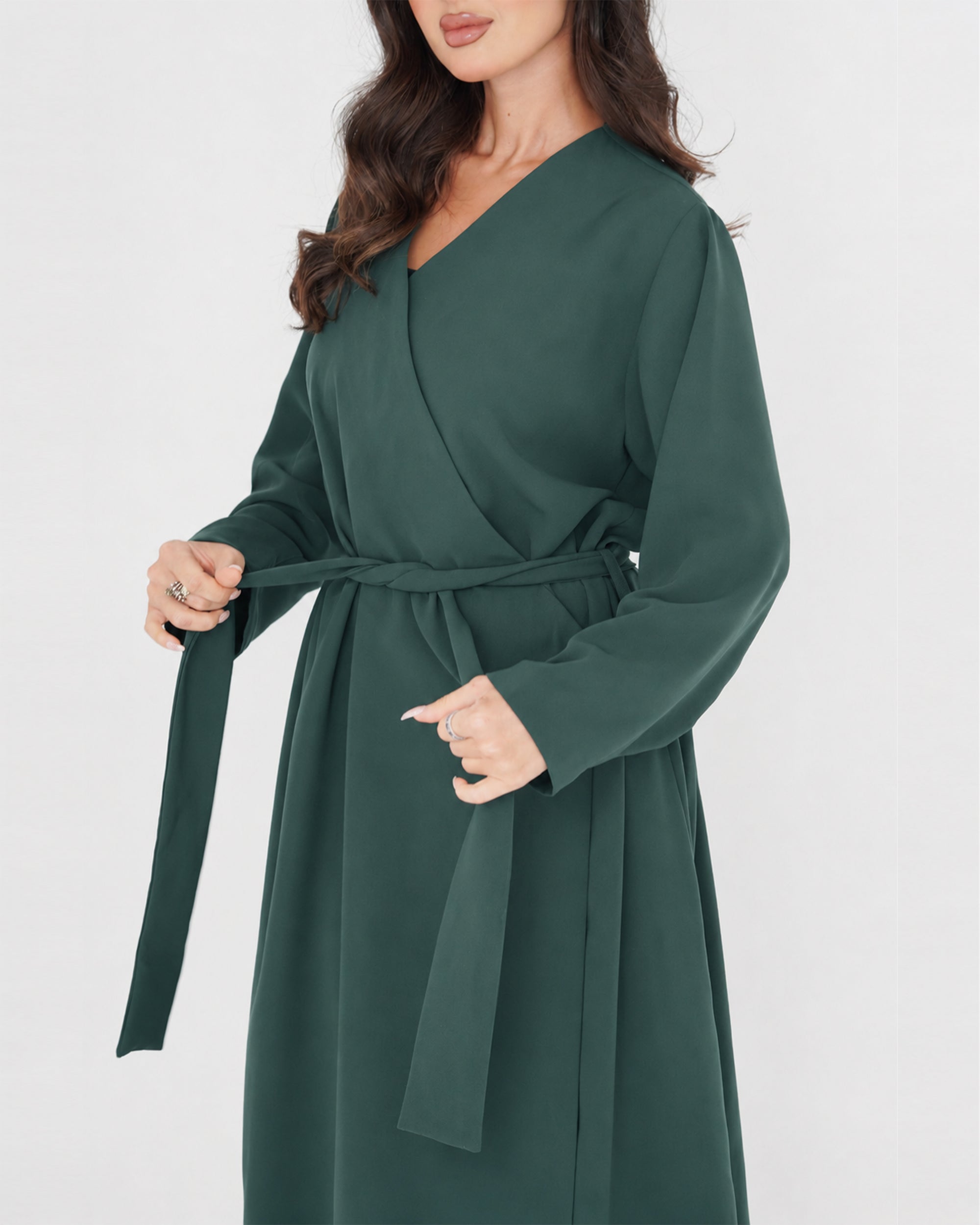 The Layan — Belted Wrap Abaya