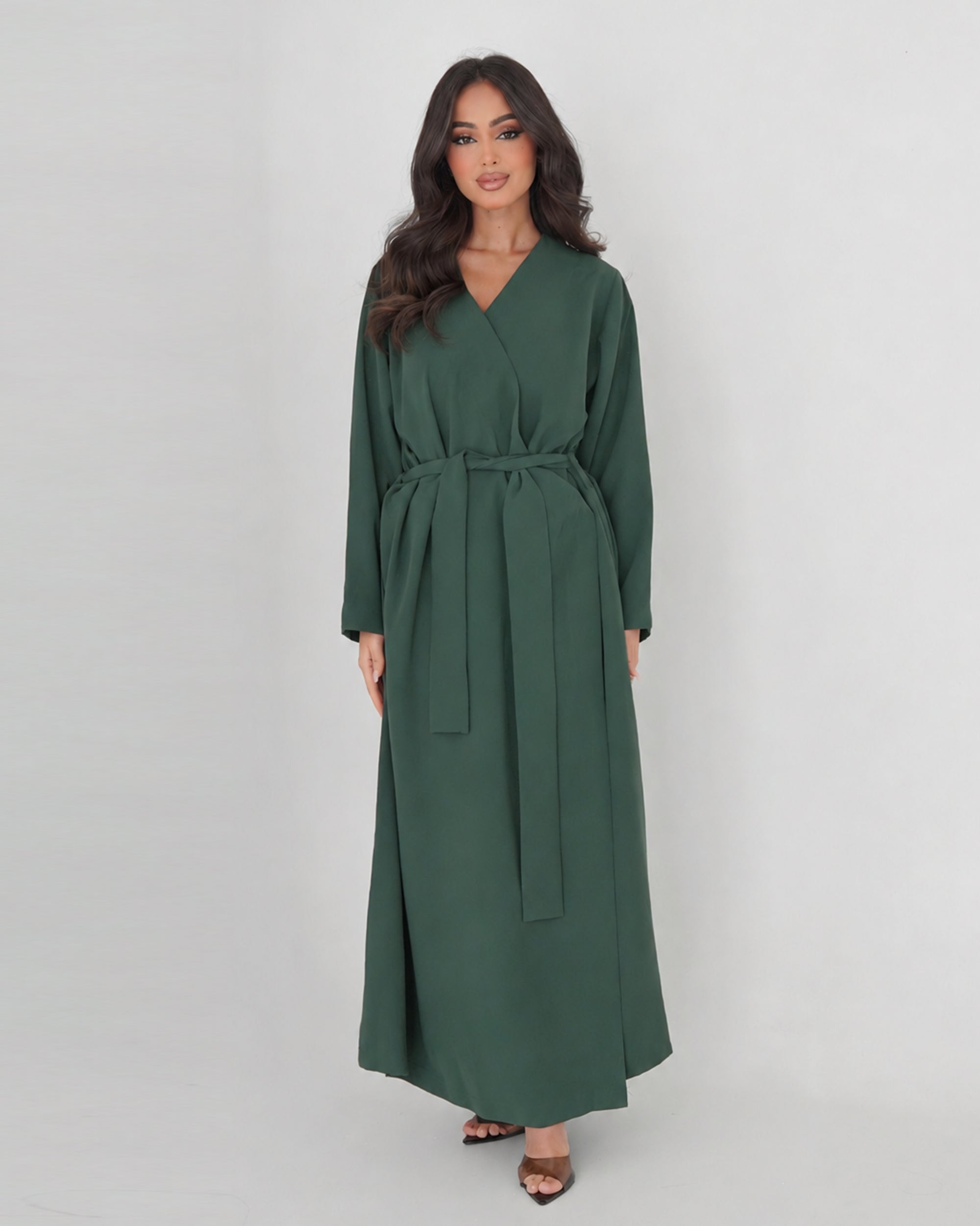 The Layan — Belted Wrap Abaya
